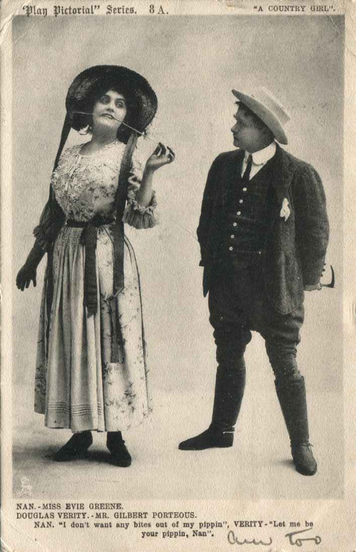 A Country girl. Miss Evie Greene as Nan, Mr. Gilbert Porteus as Douglas Verity